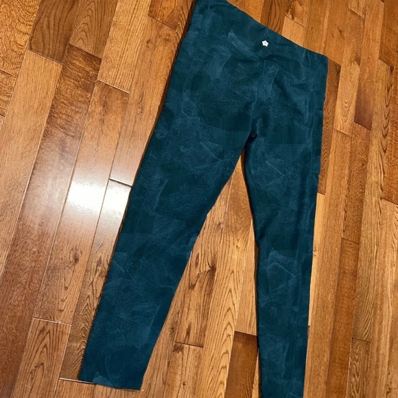 Tuff athletics forest green printed leggings Sz XXL - Picture 5 of 17